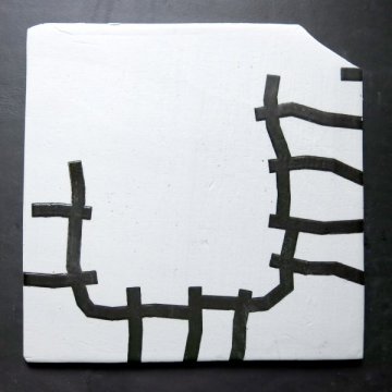 Territori assenyalat XXXIX, porcellana, 30 x 30 x 1 cm., 2013_w600_h600